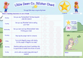 3 - 6 year old Deen Reward Sticker Chart Girl 4